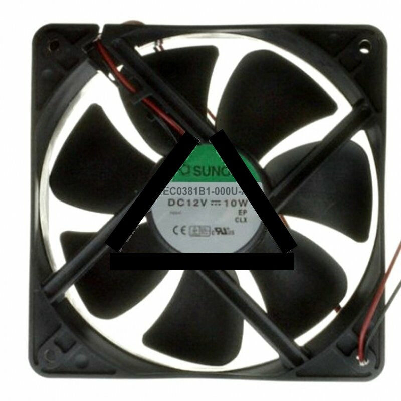 Sunon EEC0381B1-000U-A99 DC 12V 10W 2 Wires Axial Cooling Fan