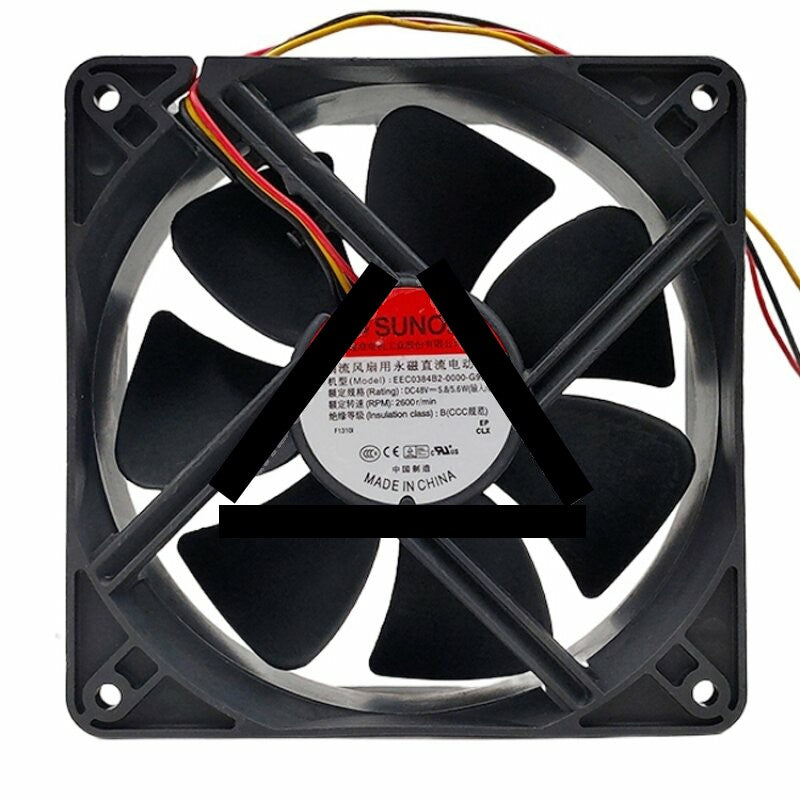 Sunon EEC0384B2-0000-G99 DC 48V 5.8/5.6W 12038 Axial Cooling Fan