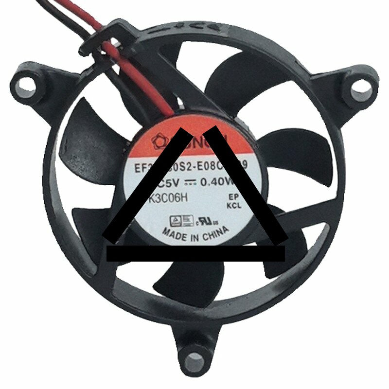 Sunon EF30080S2-E08C-A99 DC 5V 0.40W 2 Wires Axial Cooling Fan