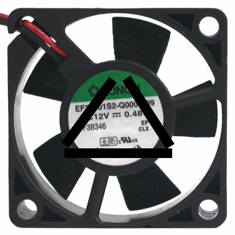 Sunon EF35101S2-Q000-A99 DC 12V 0.48W 2 Wires Axial Cooling Fan