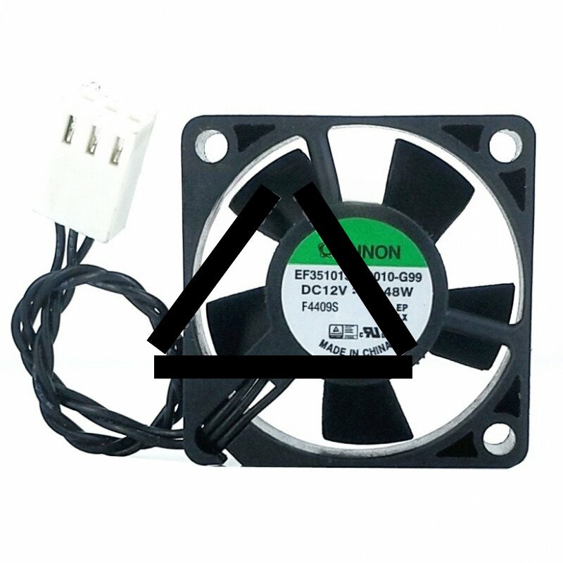 Sunon EF35101S2-Q010-G99 DC 12V 0.48W 2 Wires / 3 Wires Axial Cooling Fan