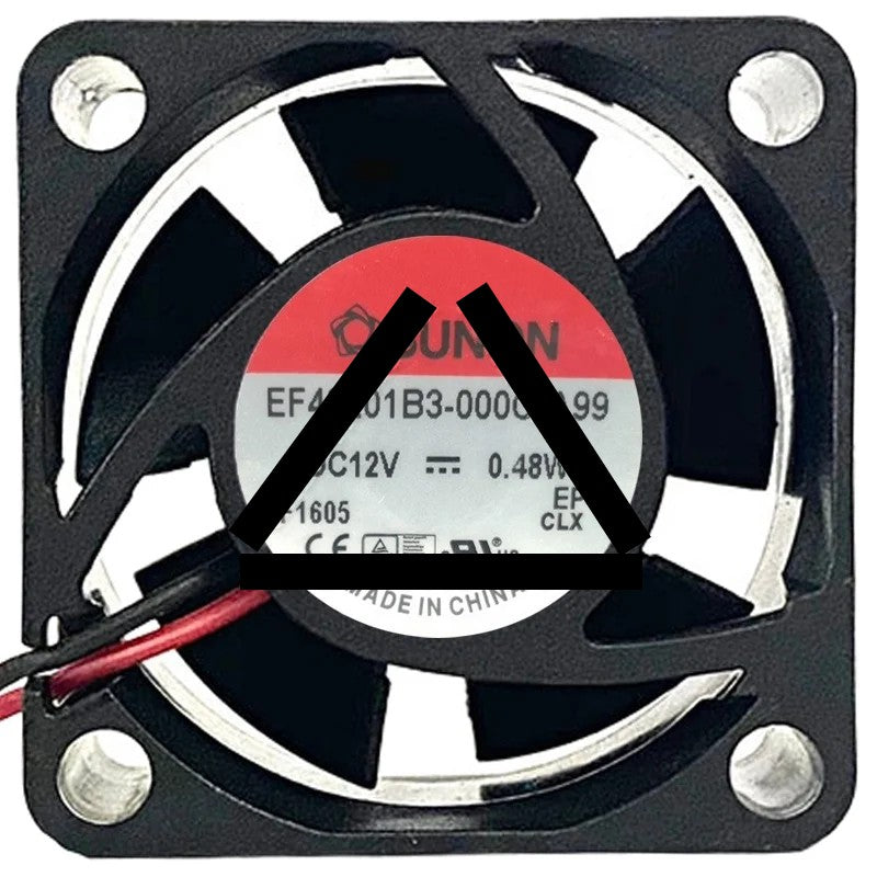 Sunon EF40201B3-000C-A99 DC 12V 0.48W 2 Wires Axial Cooling Fan