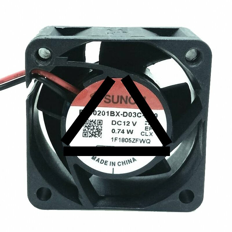 Sunon EF40201BX-D03C-A99 DC 12V 0.74W 2 Wires Axial Cooling Fan
