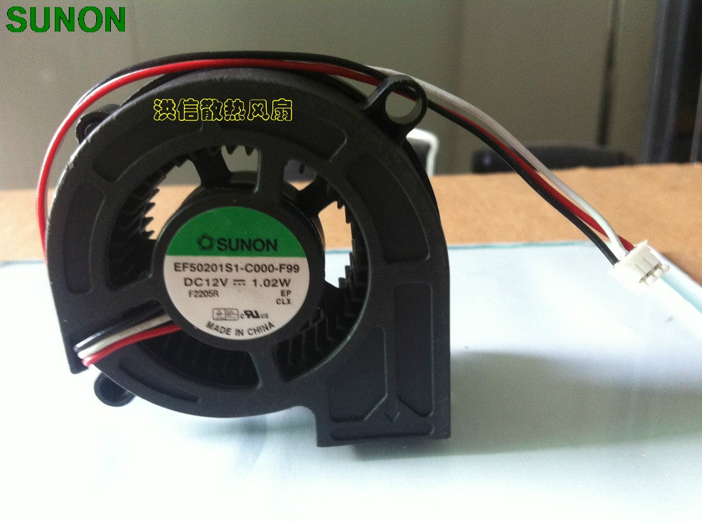 SUNON EF50201S1-C000-F99 5020 DC12V 1.02W 3Wire Projector Cooling Fan