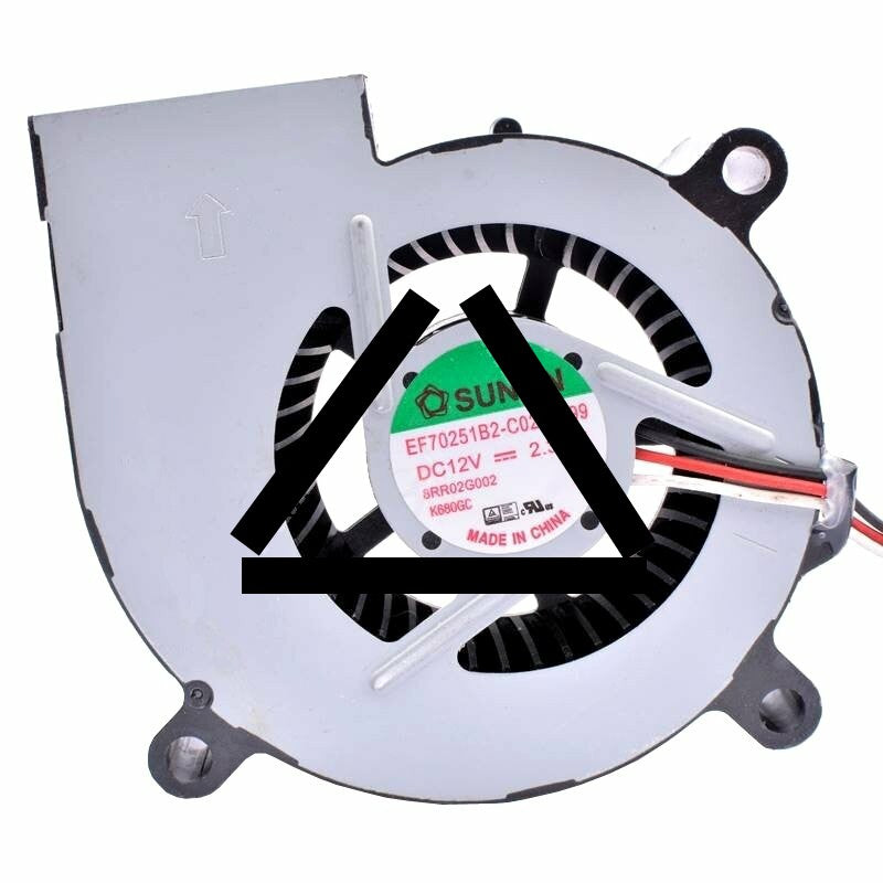 Sunon EF70251B2-C020-G99 DC 12V 2.38W 3 Wires Blower Cooling Fan