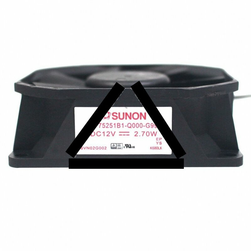 Sunon EF75251B1-Q000-G99 DC 12V 2.70W 3 Wires Axial Cooling Fan