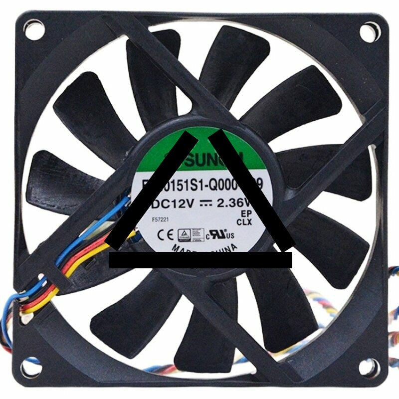 Sunon EF80151S1-Q000-S99 DC 12V 2.36W 2 / 3 / 4 Wires Axial Cooling Fan