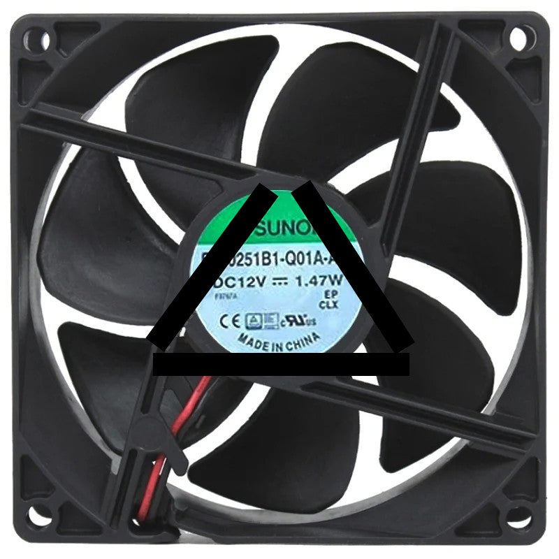 Sunon EF80251B1-Q01A-A99 DC 12V 1.47W 2 Wires Axial Cooling Fan