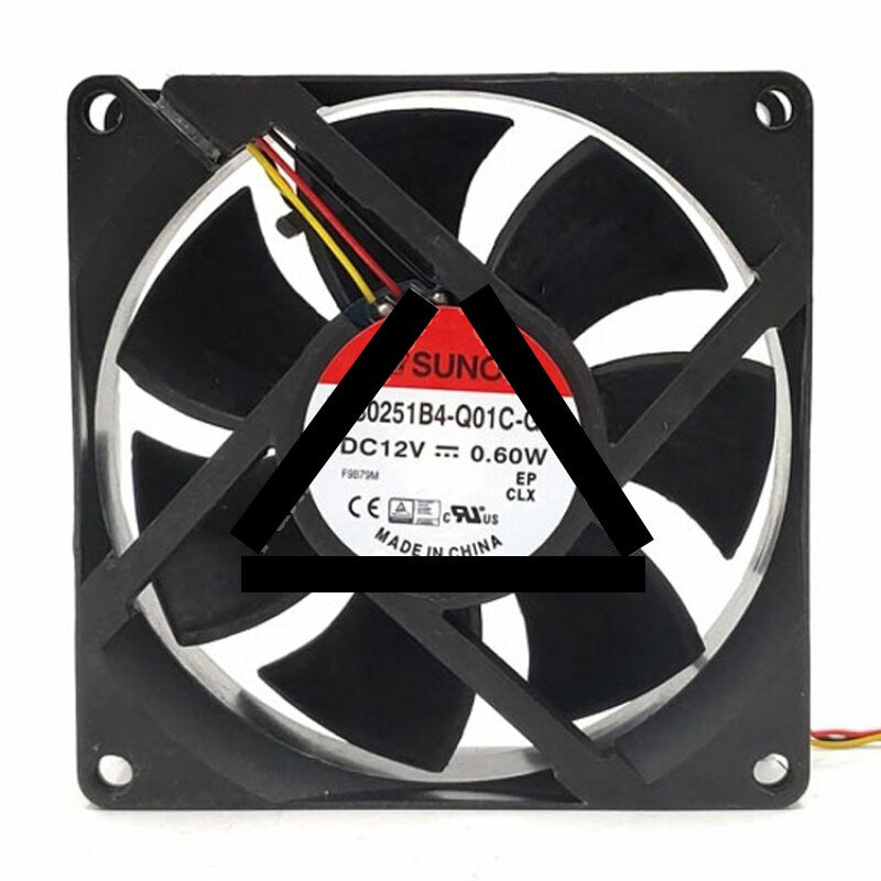 Sunon EF80251B4-Q01C-G99 DC 12V 0.60W 8025 Axial Cooling Fan