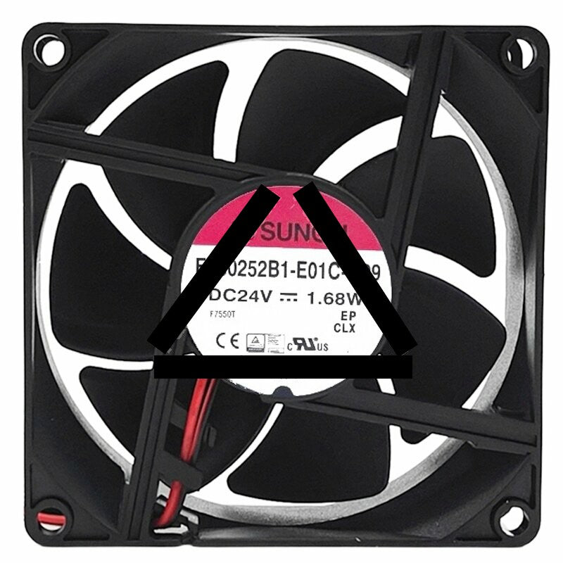 Sunon EF8025B1-E01C-Q99 DC 24V 1.68W 2 Wires / 3 Wires / 4 Wires Axial Cooling Fan