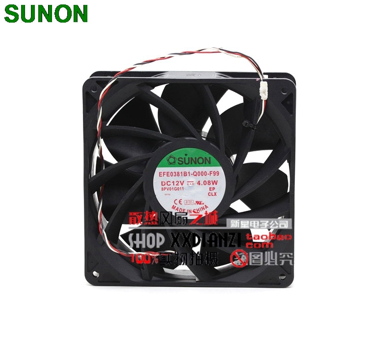 SUNON EFE0381B1-Q000-F99 14CM 140mm 14038 DC 12V 4.08W dual ball bearing server inverter cooling fan