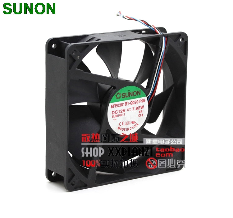 Sunon EFE0381B1-Q020-F9B 12V 14CM 140mm 7.92W PWM server inverter cooling fan