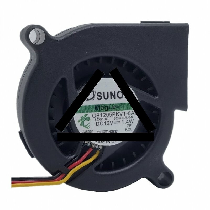 Sunon GB1205PKV1-8AY 8CG13G B2079.R.GN DC 12V 1.4W 3 Wires Blower Cooling Fan