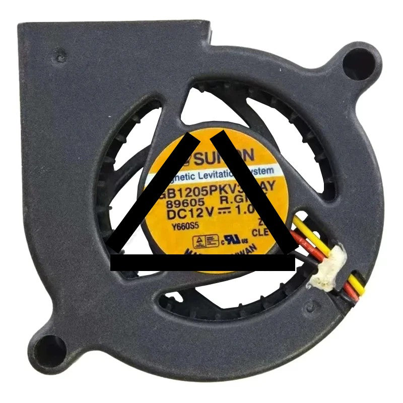 Sunon GB1205PKV3-8AY R.GN.X 12V 1.0W 3 Wires Maglev Cooling Fan