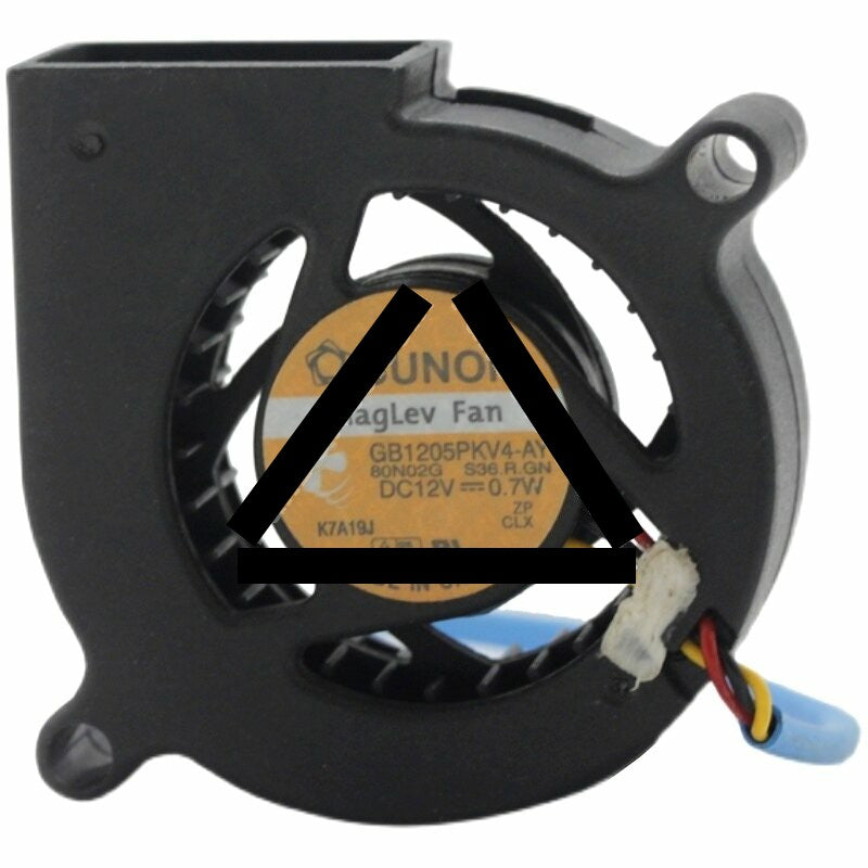 SUNON GB1205PKV4-AY 80N02G S36.R.GN DC 12V 0.7W 3 Wires Blower Cooling Fan