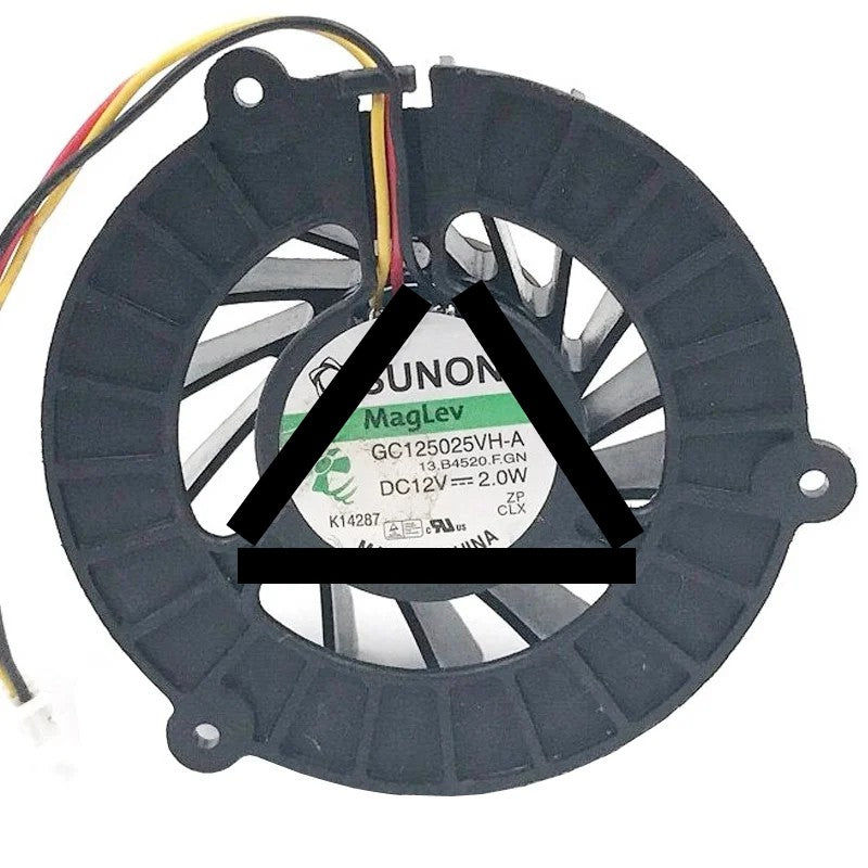 Sunon GC125025VH-A 12V 2.0W 3 Wires Maglev Axial Cooling Fan