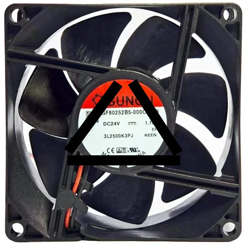 Sunon GF80252B5-000C-AC9 DC 24V 1.76W 2 Wires Axial Cooling Fan
