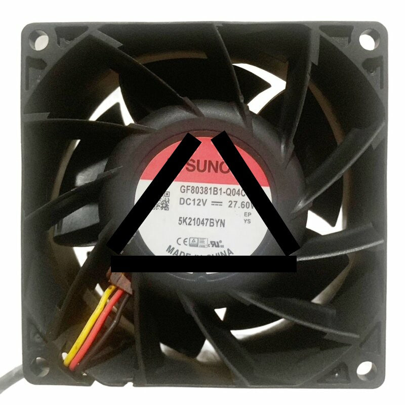 Sunon GF80381B1-Q04C-FEP DC 12V 27.60W 3 Wires Axial Cooling Fan