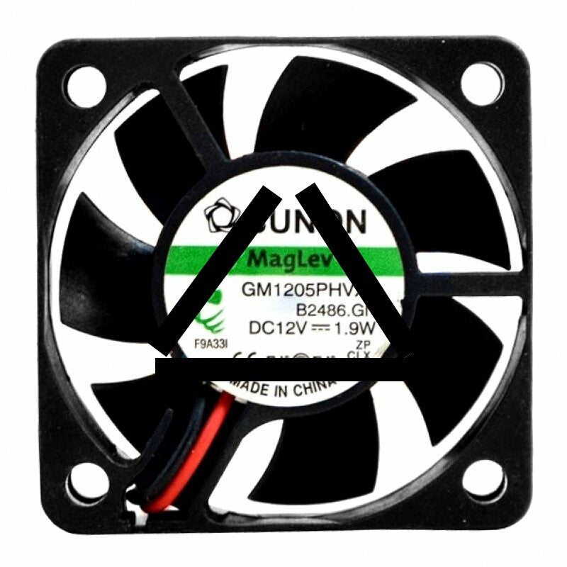 Sunon GM1205PHVX-A DC 12V 1.9W 2 Wires Axial Cooling Fan