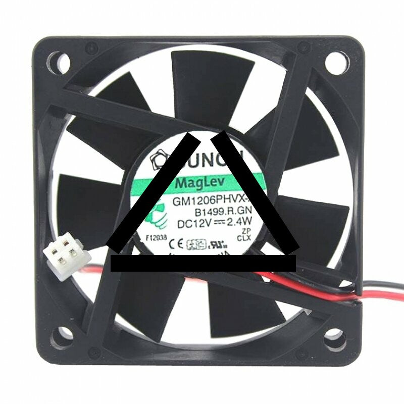 Sunon GM1206PHVX-A DC 12V 2.4W 2 Wires / 3 Wires Axial Cooling Fan