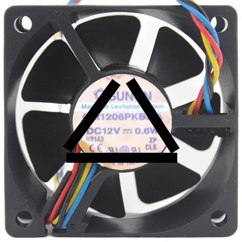 Sunon GM1206PKB3-A DC 12V 0.6W 4 Wires PWM Axial Cooling Fan