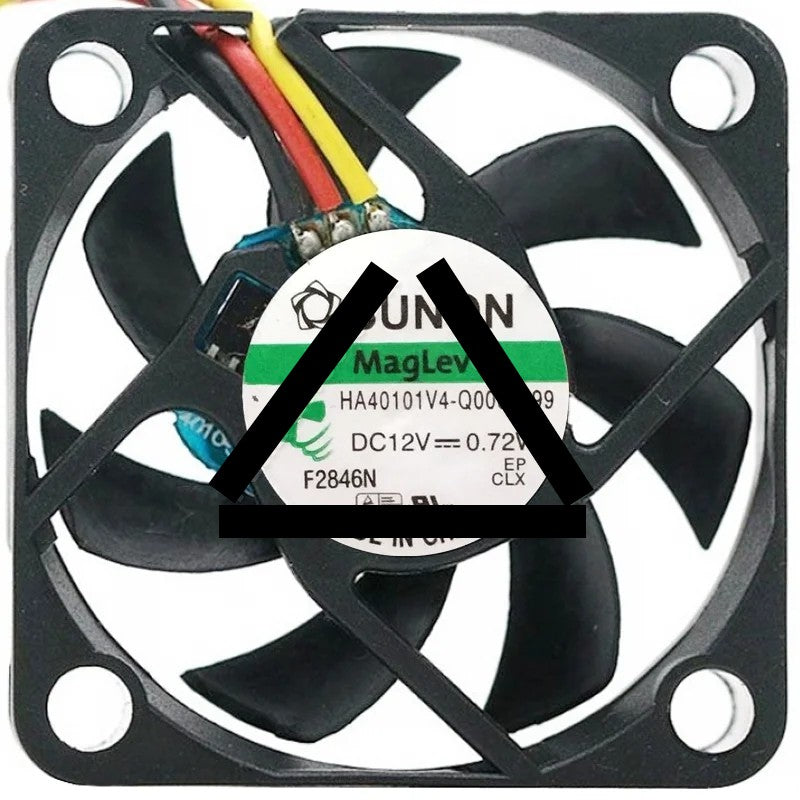 Sunon HA40101V4-Q000-G99 DC 12V 0.72W 3 Wires Maglev Cooling Fan