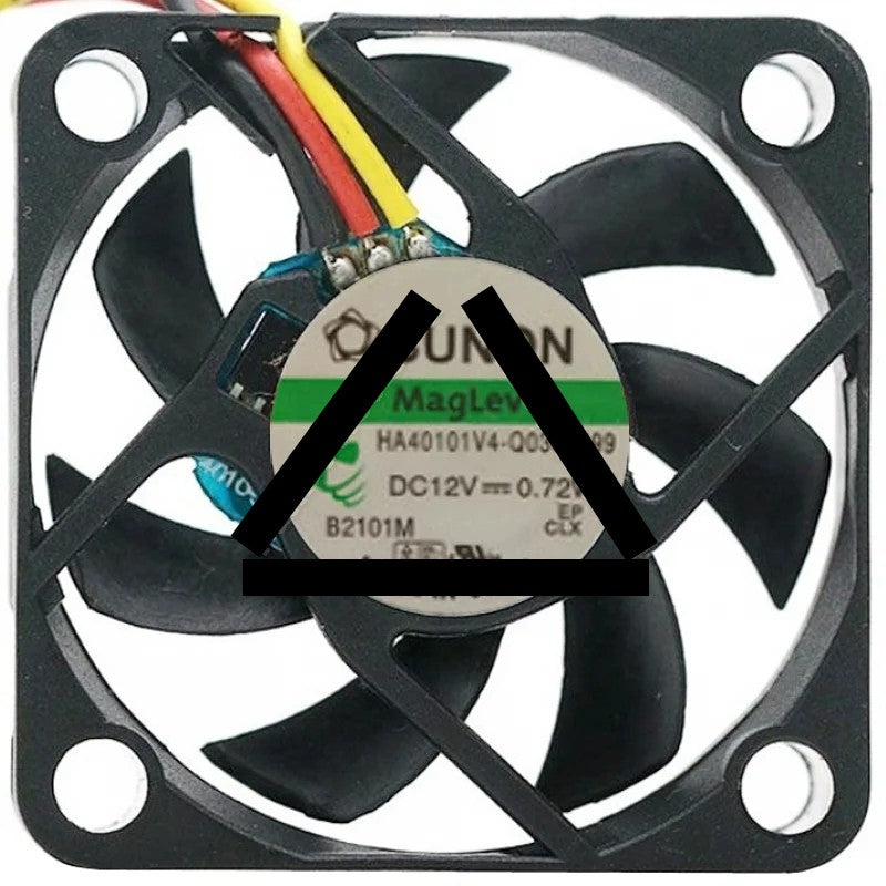 Sunon HA40101V4-Q030-G99 DC 12V 0.72W 3 Wires Maglev Cooling Fan