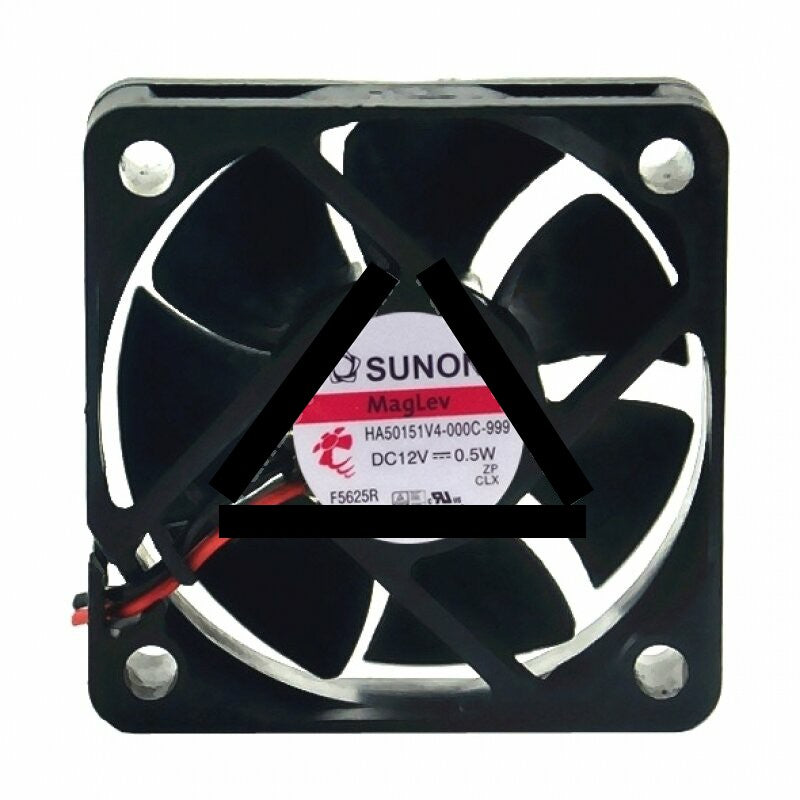 Sunon HA50151V4-000C-999 DC 12V 0.5W 2 Wires Axial Cooling Fan