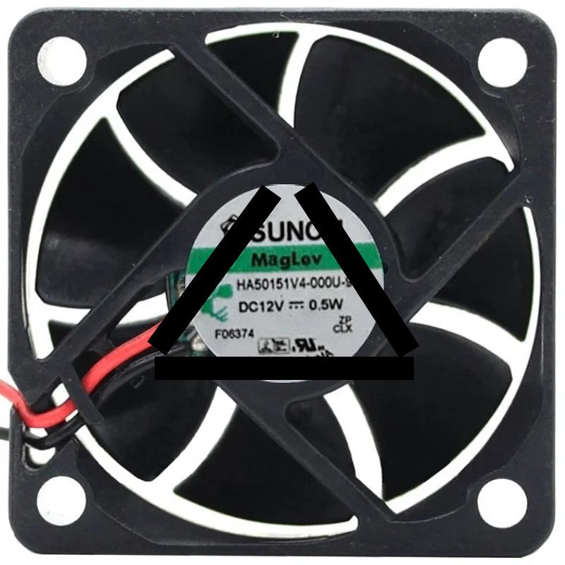 Sunon HA50151V4-000U-999 DC 12V 0.5W 2 Wires Maglev Cooling Fan