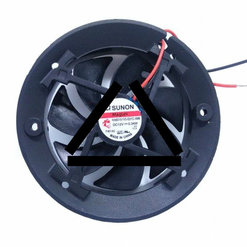 Sunon HA60151V3-E01C-A99 DC 12V 0.34W 2 Wires Axial Cooling Fan