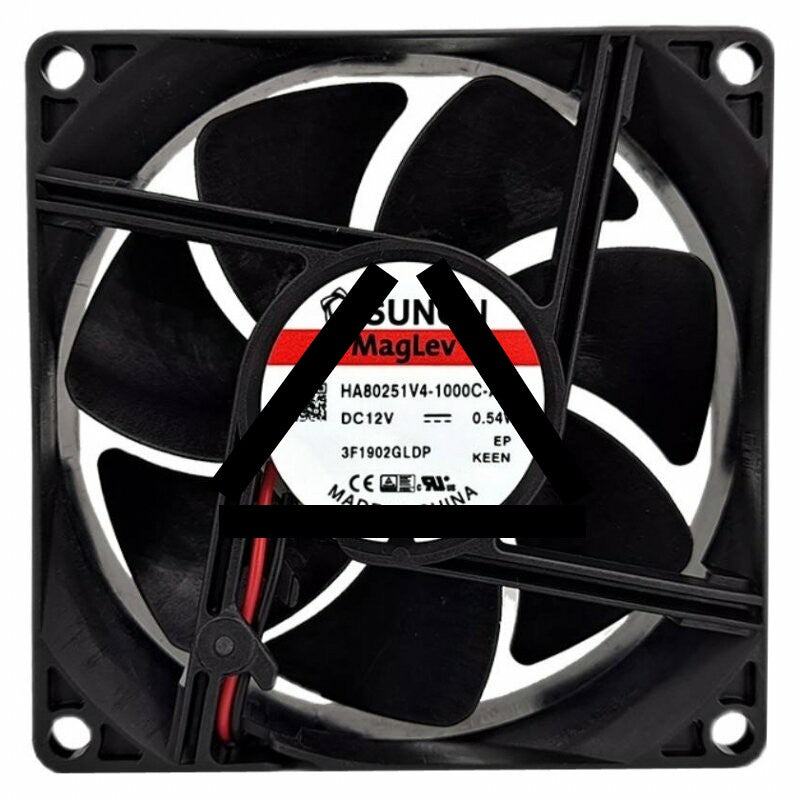 Sunon HA80251V4-1000C-A99 DC 12V 0.54W 2 Wires Axial Cooling Fan