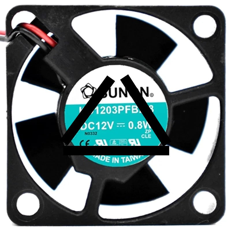 Sunon KD1203PFB2-8 DC 12V 0.8W 2 Wires Axial Cooling Fan