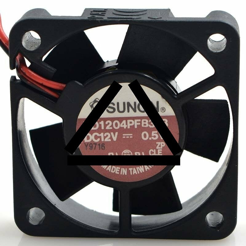SUNON KD1204PFB3-8 DC 12V 0.5W 2 Wires Axial Cooling Fan