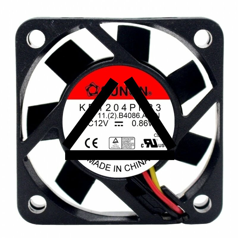 Sunon KD1204PFB3 DC 12V 0.86W 2 Wires / 3 Wires Axial Cooling Fan