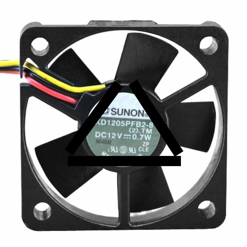 Sunon KD1205PFB2-8 DC 12V 0.7W 3 Wires Axial Cooling Fan