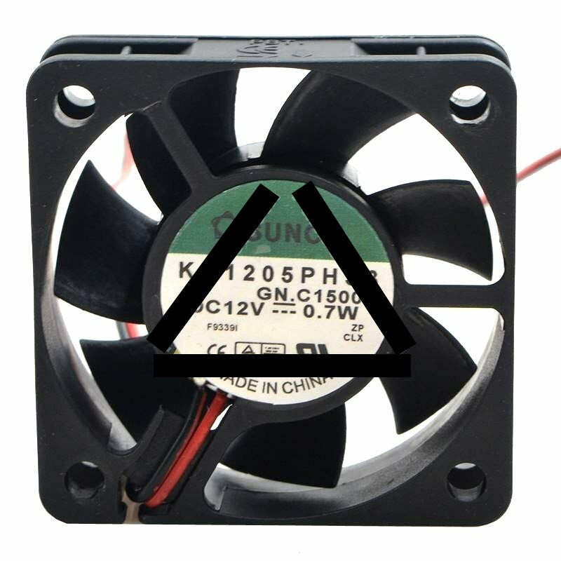 SUNON KD1205PHS3 DC 12V 0.7W 2 Wires Axial Cooling Fan