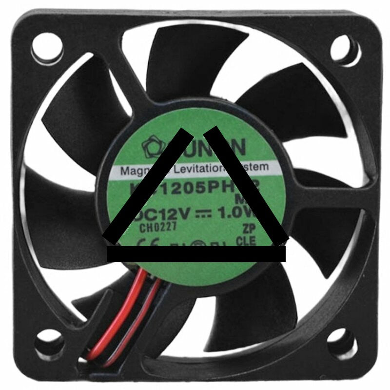 Sunon KD1205PHV2 DC 12V 1.0W 2 Wires / 3 Wires Axial Cooling Fan