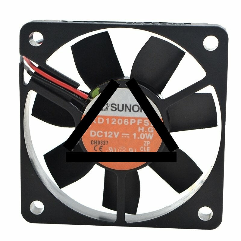 SUNON KD1206PFS2 DC 12V 1.0W 2 Wires Axial Cooling Fan