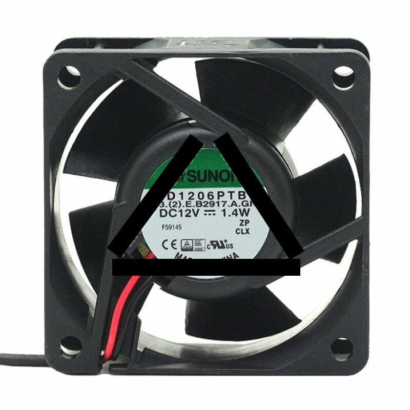 SUNON KD1206PTB1 DC 12V 1.4W 2 Wires / 3 Wires Axial Cooling Fan