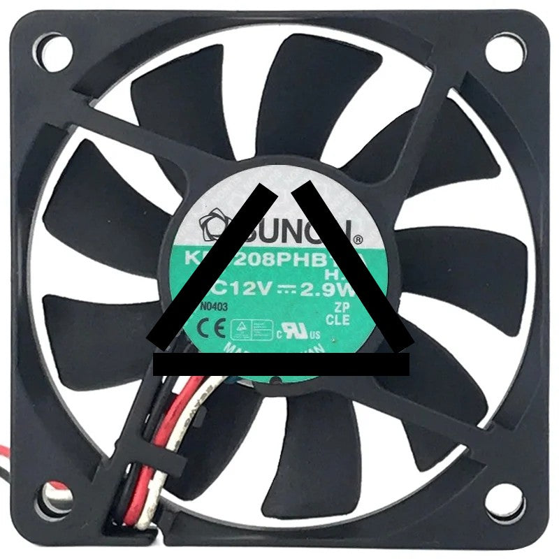 Sunon KD1208PHB1-A 12V 2.9W 3 Wires Axial Cooling Fan