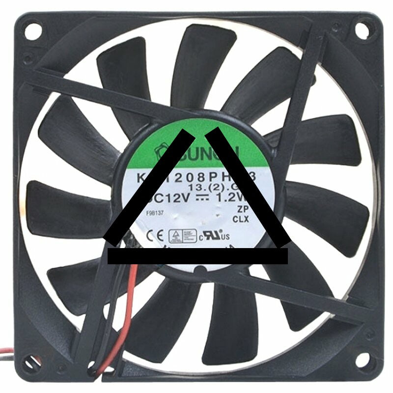 Sunon KD1208PHB3 DC 12V 1.2W 2 Wires 8015 Axial Cooling Fan