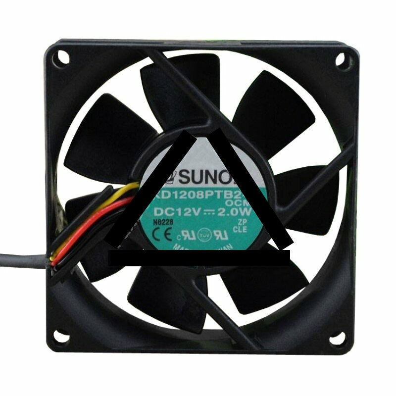 SUNON KD1208PTB2-6 DC 12V 2.0W 2 Wires / 3 Wires Axial Cooling Fan