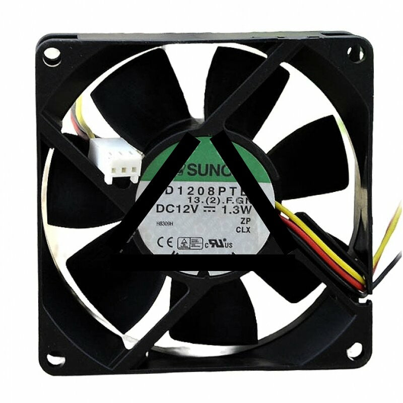 Sunon KD1208PTB2 DC 12V 1.3W 2 Wires / 3 Wires Axial Cooling Fan
