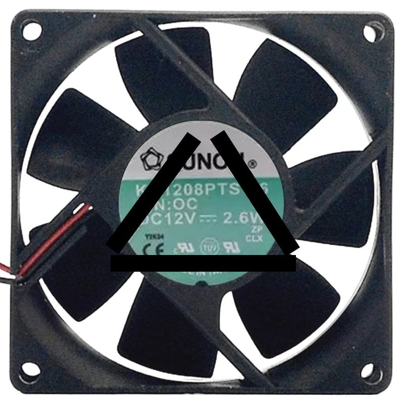 Sunon KD1208PTS1-6 DC 12V 2.6W 2 Wires Axial Cooling Fan