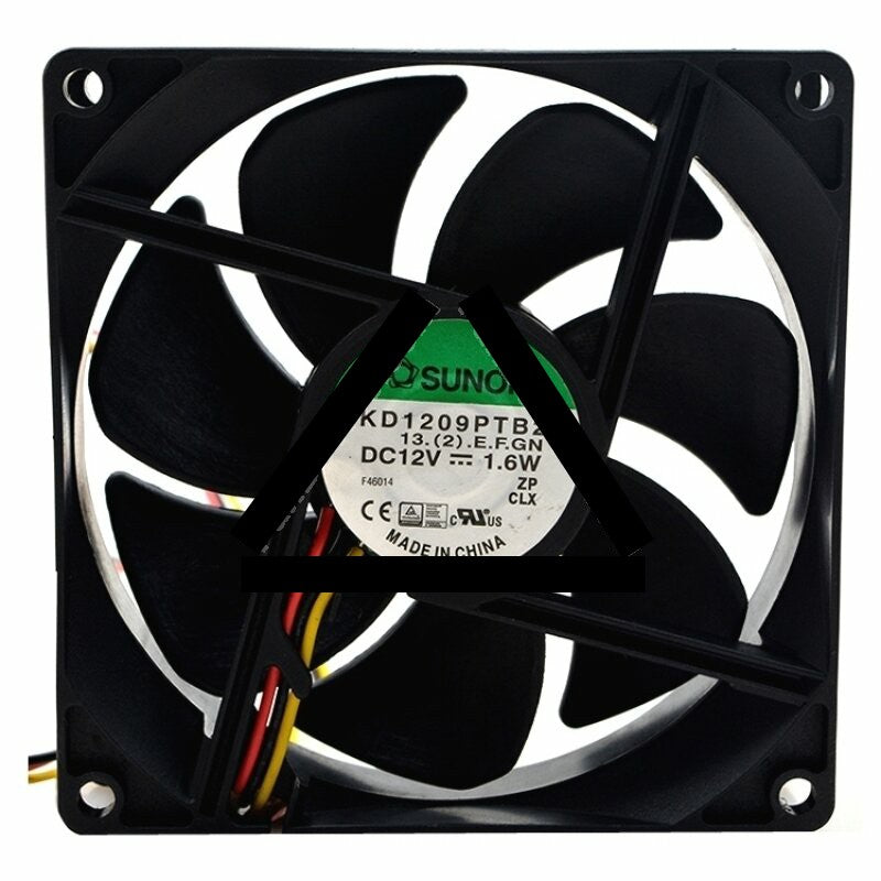 Sunon KD1209PTB2 DC 12V 1.6W 2 Wires / 3 Wires Axial Cooling Fan