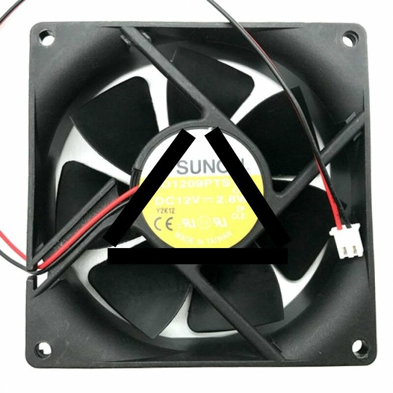 Sunon KD1209PTS1-6 DC 12V 2.8W 2 Wires Axial Cooling Fan
