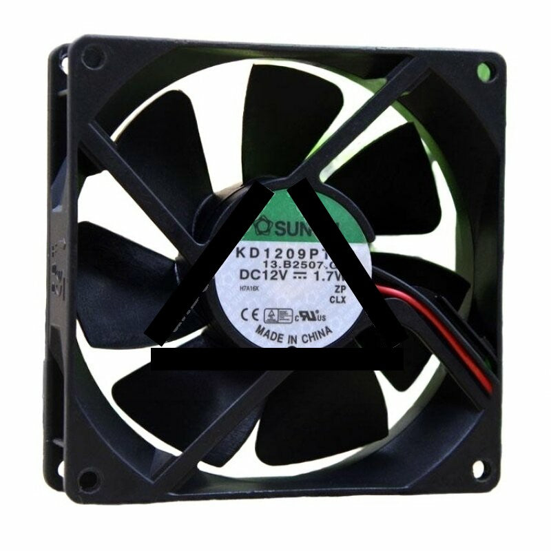 Sunon KD1209PTS2 DC 12V 1.7W 2 Wires / 3 Wires Axial Cooling Fan