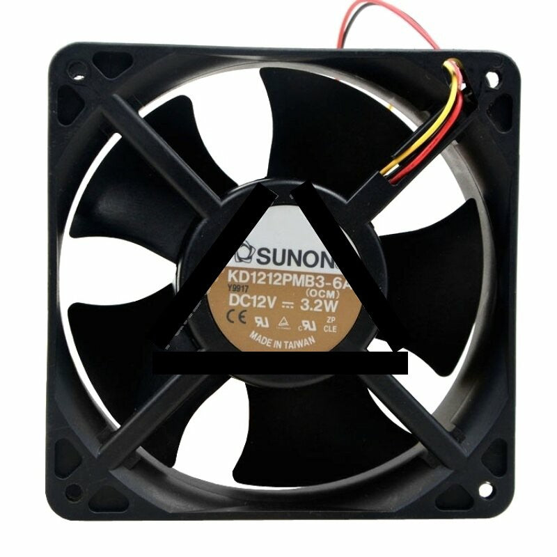 Sunon KD1212PMB3-6A DC 12V 3.2W 2 Wires / 3 Wires Axial Cooling Fan