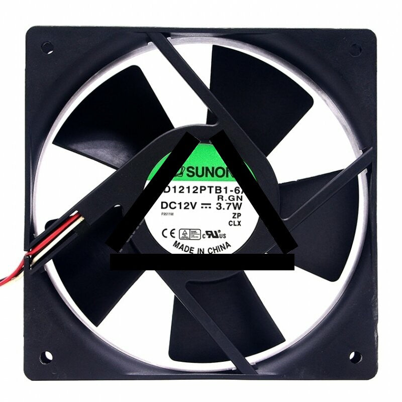 Sunon KD1212PTB1-6A R.GN DC 12V 3.7W 2 Wires / 3 Wires / 4 Wires Axial Cooling Fan