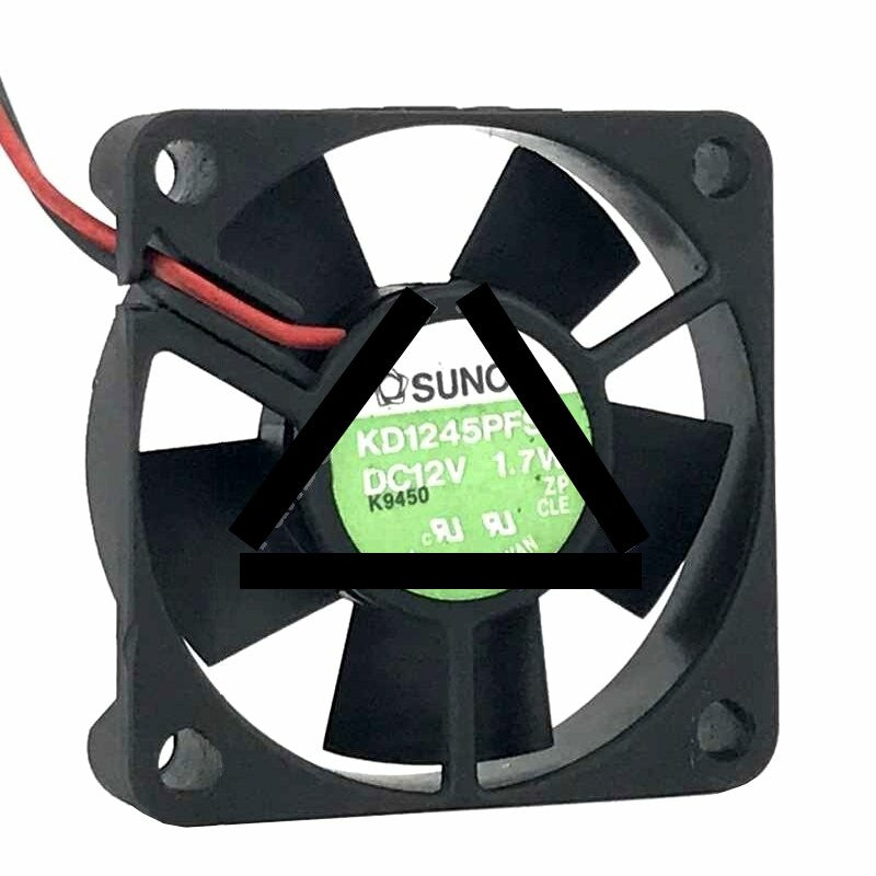 Sunon KD1245PFS2 DC 12V 1.7W 2 Wires Axial Cooling Fan